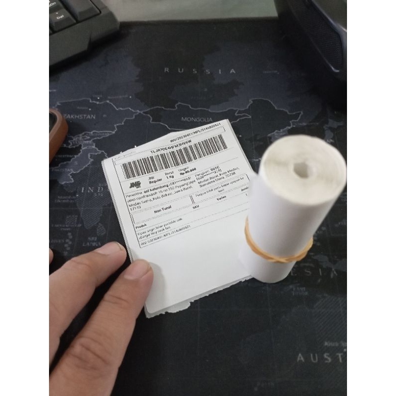 LABEL Printer Thermal 80MMx 50mm / Kertas Printer Thermal Sticker