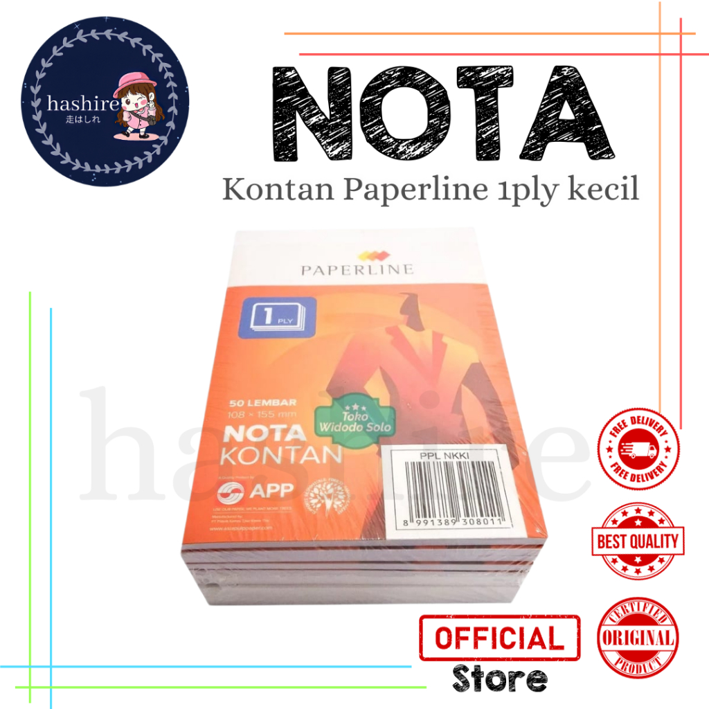 

Buku Nota Kontan 1 Ply Paperline / Bon Kecil Rangkap 1 [PER PCS]