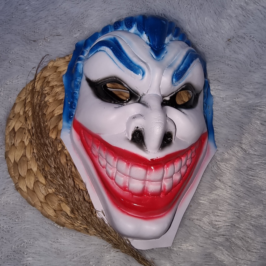 Topeng Joker / Topeng hacker seram untuk perayaan halloween / topeng tahun baru / topeng pesta seram