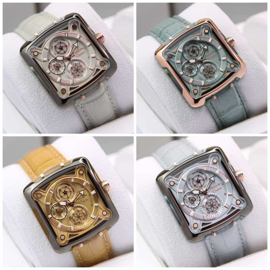 ALEXANDRE CHRISTIE 3030 WANITA KULIT ORIGINAL AC3030 AC 3030 JAM TANGAN CEWEK
