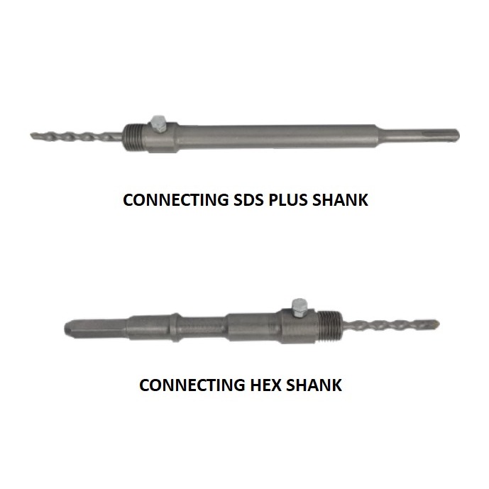Connecting SDS Plus Shank & Hex Shank RYU
