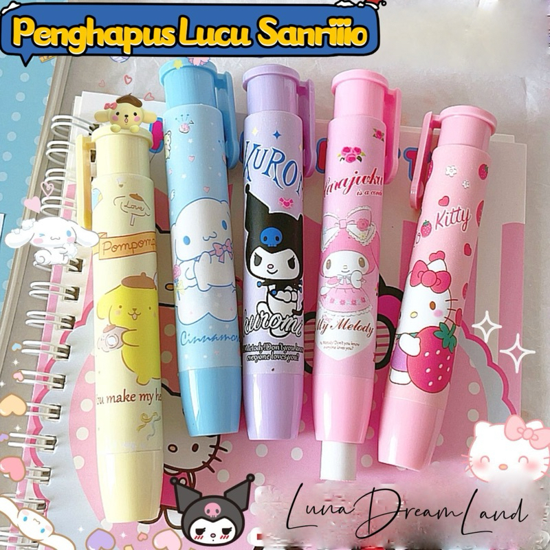 

Penghapus Karakter Lucu Snrio / Penghapus Pensil Mekanik