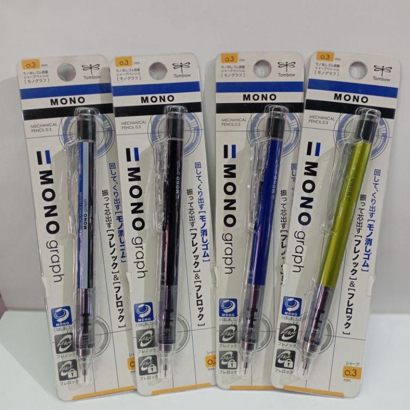 

TOMBOW PENSIL MEKANIK MONO GRAPH 0,3mm + hapusan / pcs