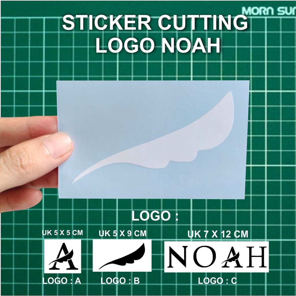 

Stiker cutting logo Band NOAH