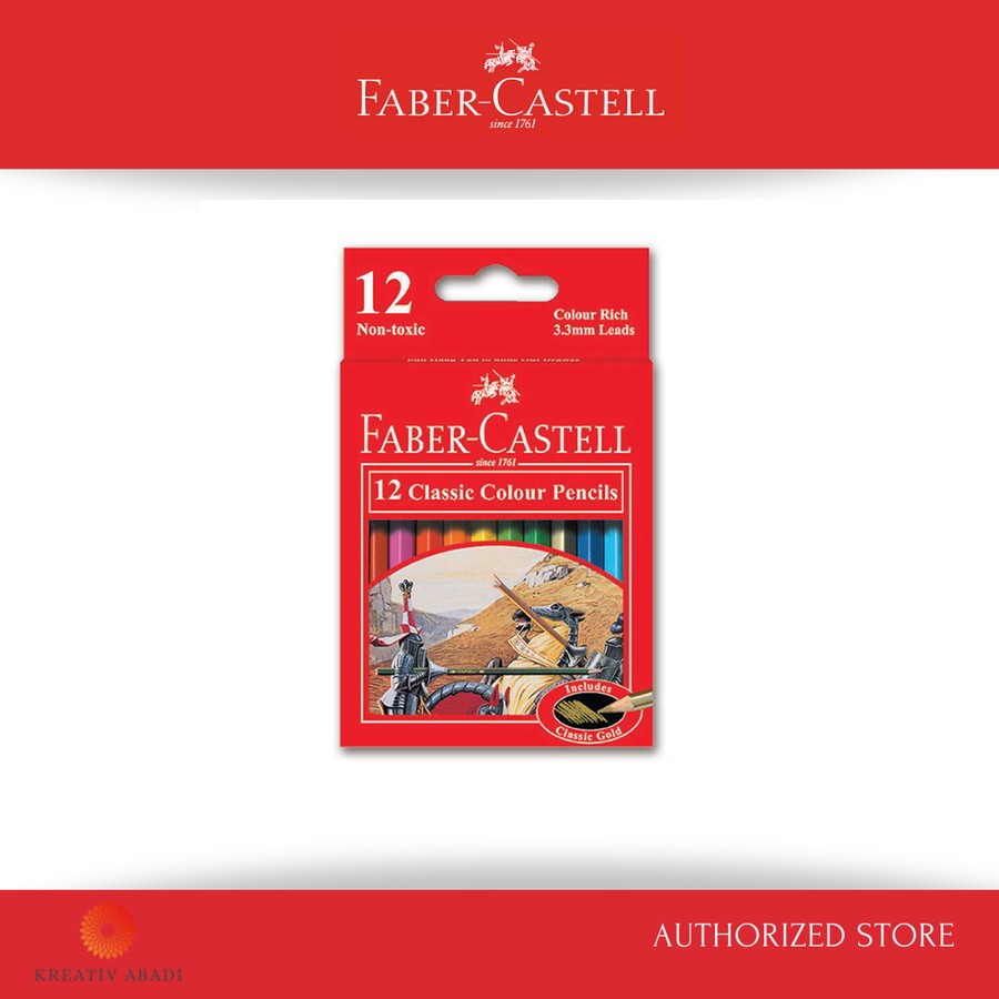 

Faber-Castell Classic colour pencils 12 S