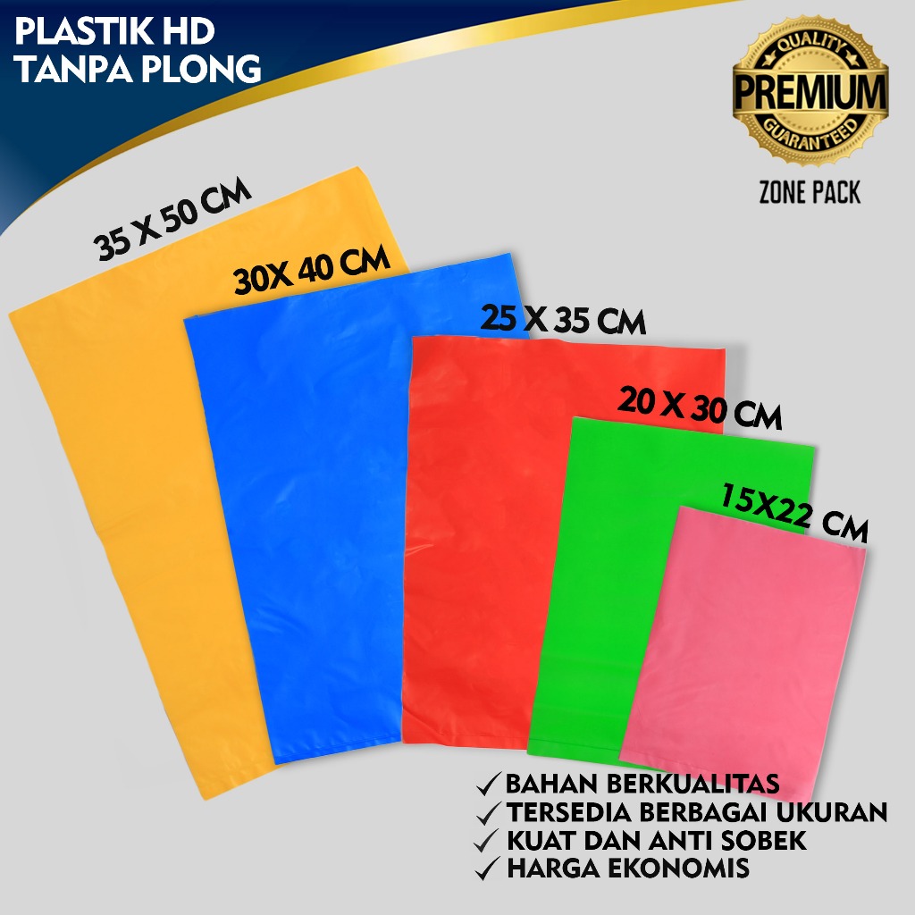 Plastik HD Non Plong |Plastik Packing Baju Online Shop | Plastik HD Tanpa Plong