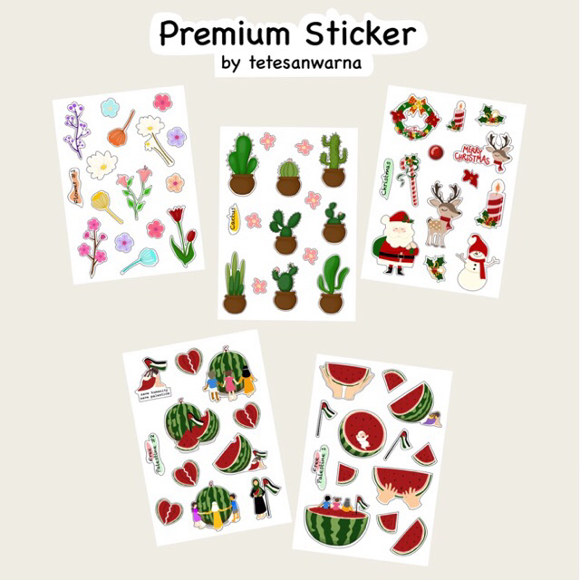 

Cute Sticker Original Design by Tetesanwarna - Stiker A6 (10 x 16)