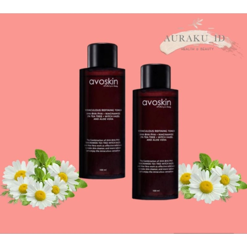 Avoskin Toner 20ml Avoskin Miraculous Refining Toner Eksfoliasi