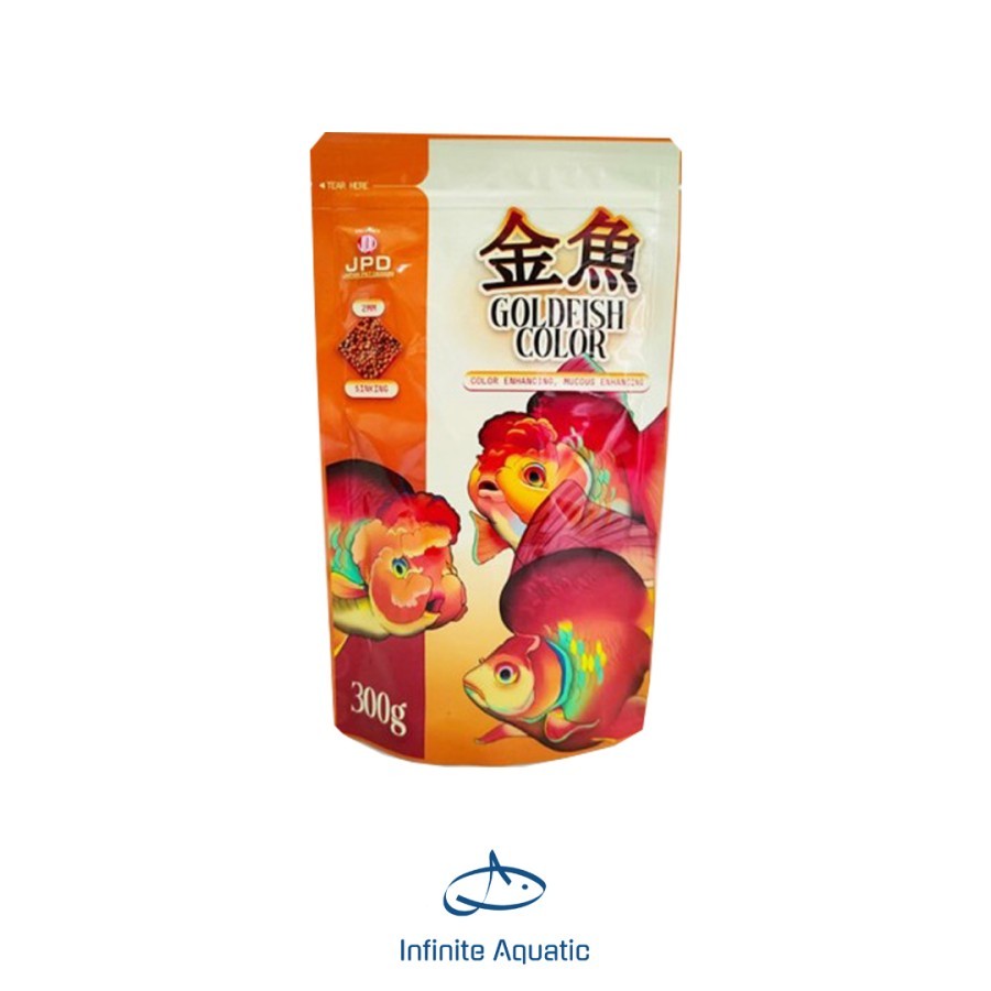 Pelet Ikan JPD GOLDFISH COLOR ENHANCING 300gr Pakan Ikan Koki Goldfish