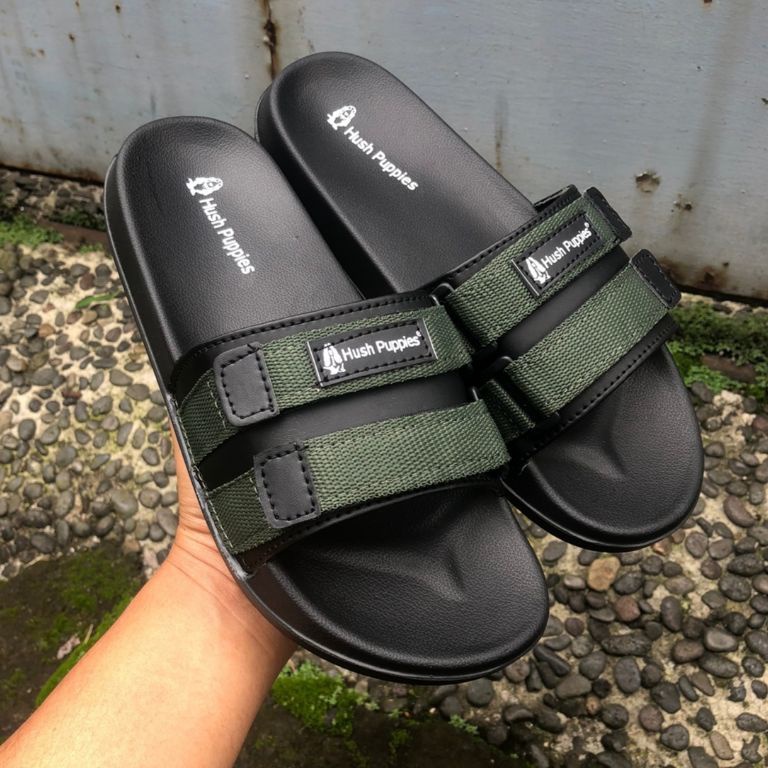 Sandal Hush Puppies Premium Sandal Selop Pria Wanita Sandal Slide Hush Puppies