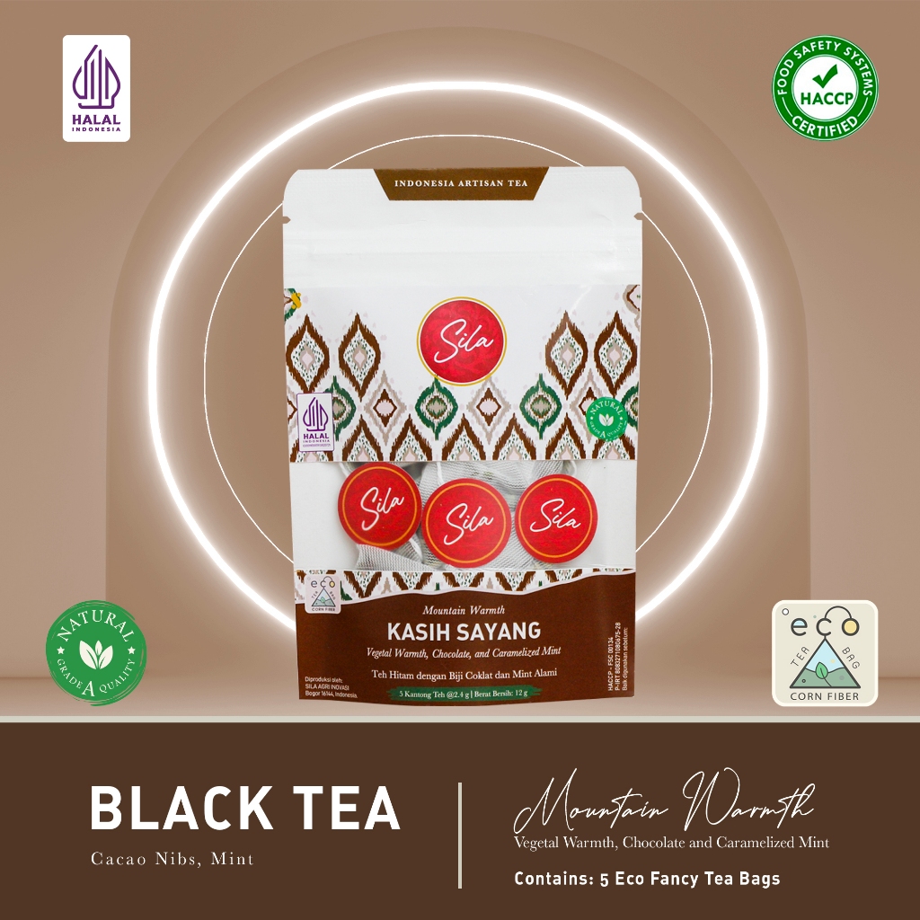 

Sila Artisan Tea - Kasih Sayang - White Kraft Pouch - Teh Premium - Black Tea