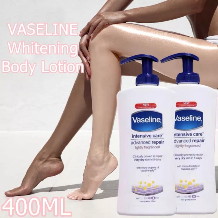 VASELINE Intensive Care Body Lotion Advanced Repair for Dry Skin Deep Moisturizing Smoothing Whiteni