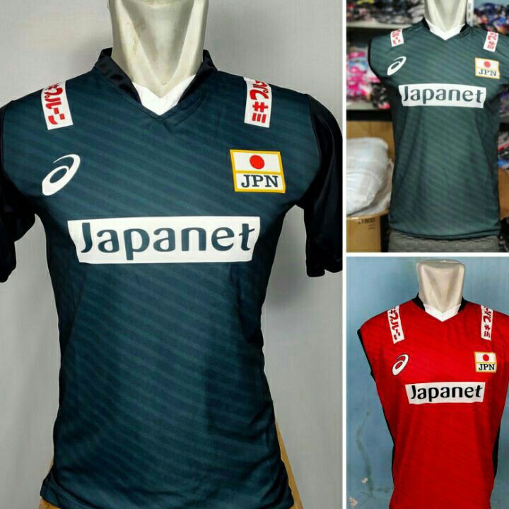 Serba Murah jersey Volly Timnas Japan kaos olahraga Terlaku