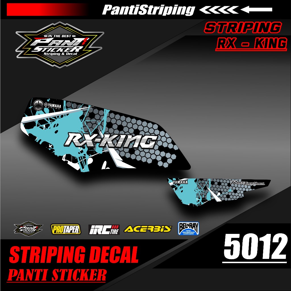 Striping Sticker Variasi Rx King List Body Motor Rx King