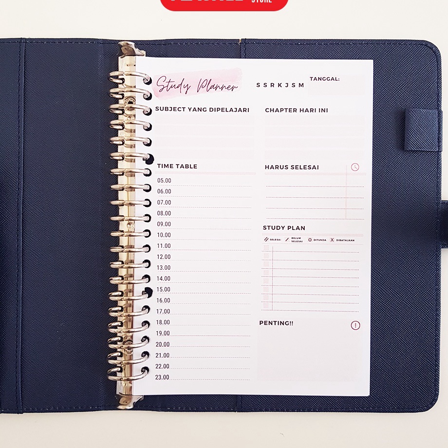 

Serba Murah Loose Leaf Study Planner Rencana Studi Student Planner A5 B5 Isi Binder Studi A5 B5 Study Planner A5 B5