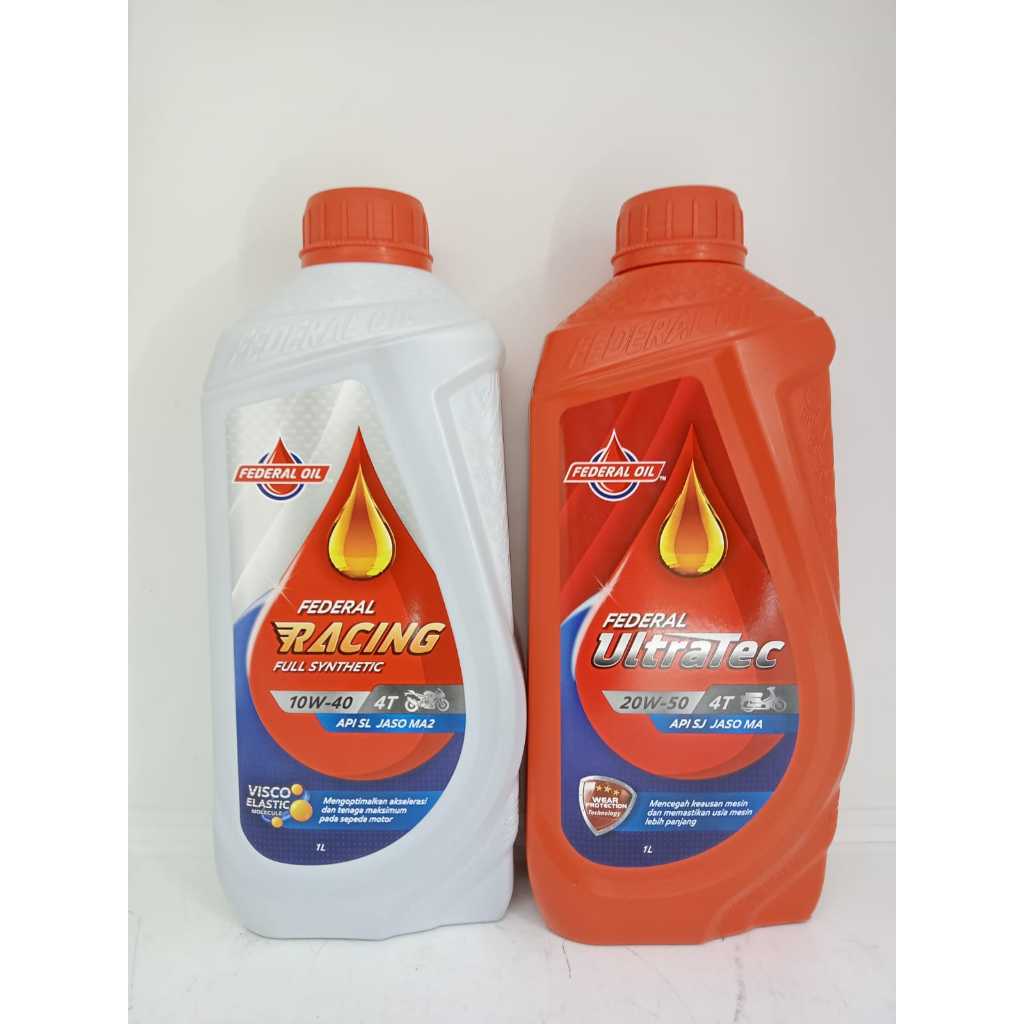 Federal Oil Racing Sae 10/40 4T 1 Liter , Federal Oil Sae 20/50 1 Liter