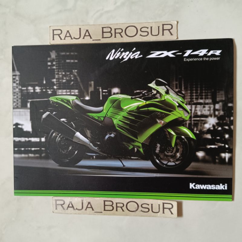 Poster brosur katalog leaflet Kawasaki Ninja ZX 14R/Ninja ZX14R 2012