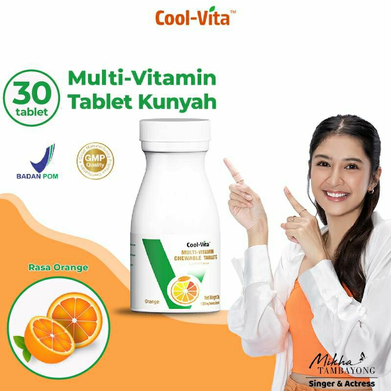 COOLVITA MULTIVITAMIN CHEWABLE TABLET KUNYAH PENGGEMUK BADAN