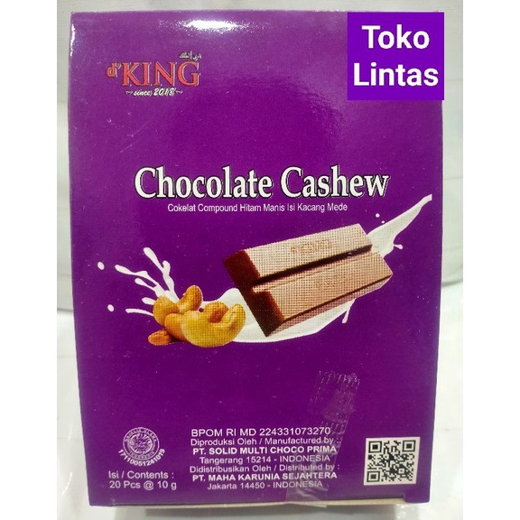 

Spesial Ramadhan Cokelat Compound Hitam Manis isi Kacang Mede Chocolate Cashew Pack Seller Now