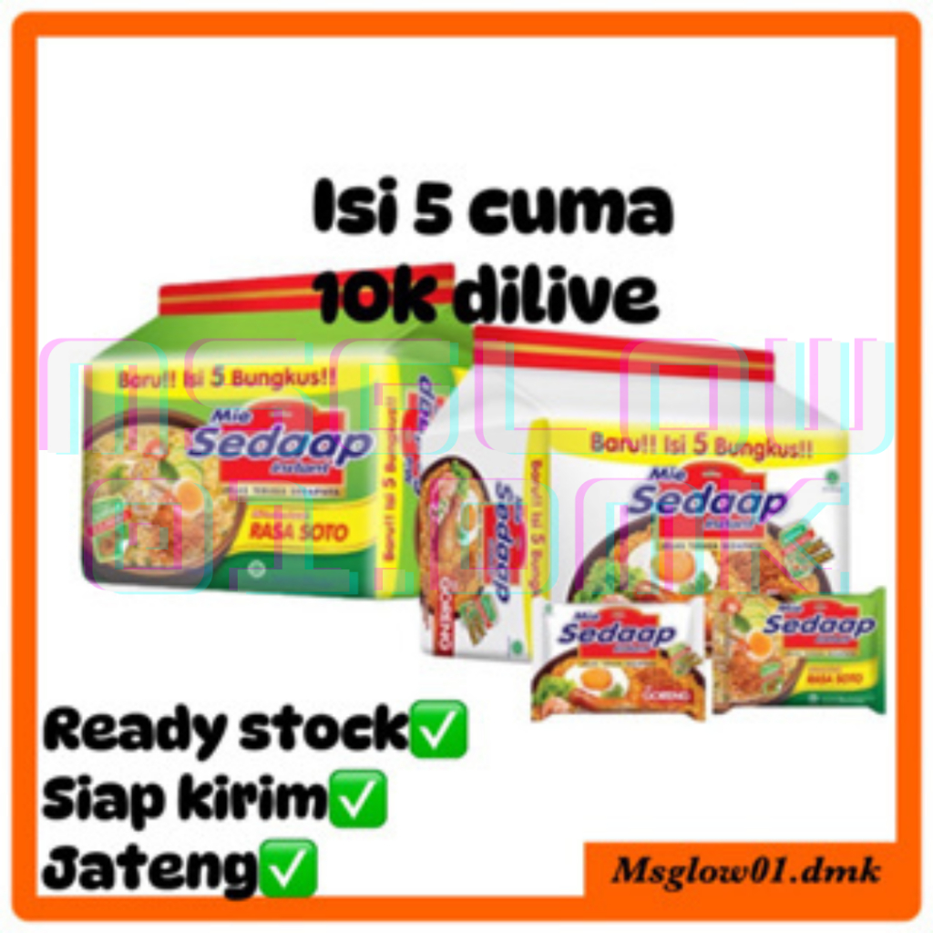 

MIE INSTAN 5 BUNGKUS GORENG/KUAH