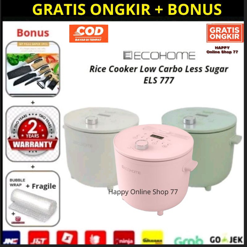 Rice Cooker Ecohome Low Carbo - Rice Cooker Ecohome Less - Rendah Gula