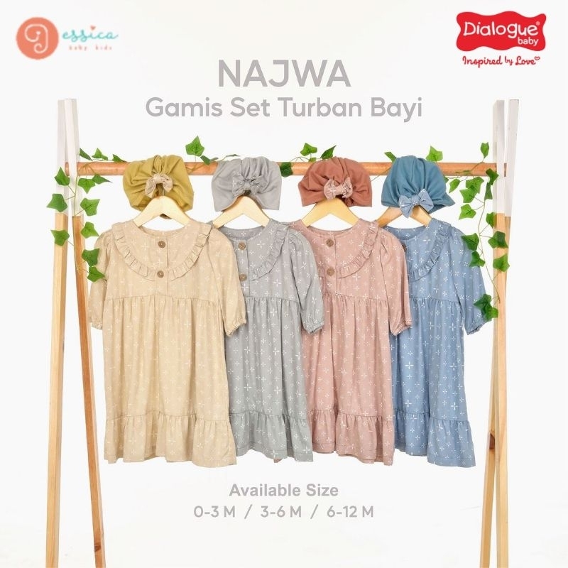 Dialogue Baby - Najwa Gamis Set Hijab - Gamis Anak