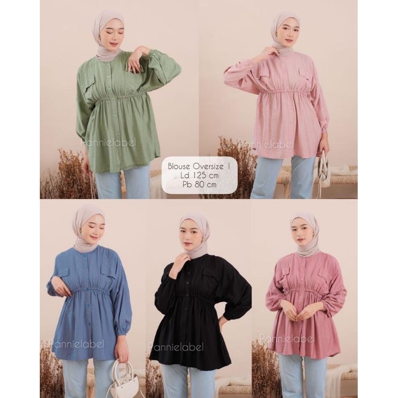 Blouse Oversize Polo Linen