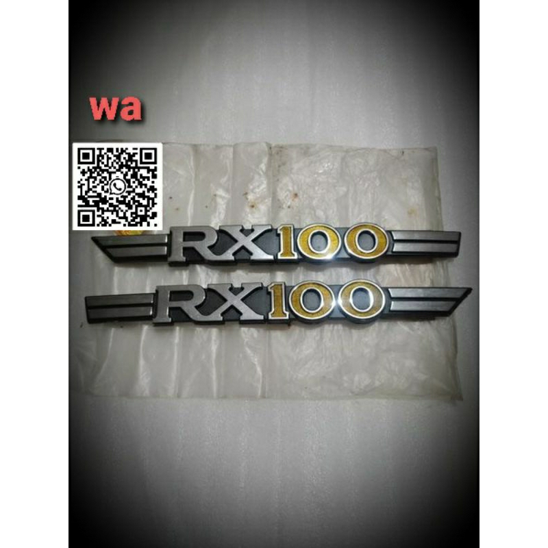 embelm box aki yamaha RX100 harga satu pasang