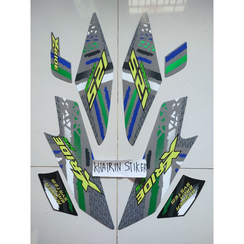 striping stiker x ride 2024 abu abu original