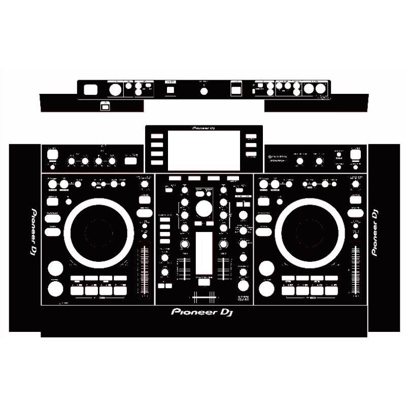 sticker pelindung DJ musik xdj rx1 pioneer