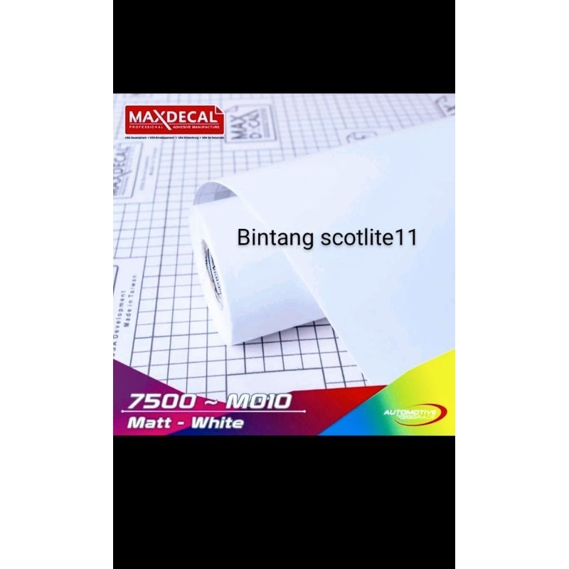 scotlite motor skotlet putih doff maxdecal