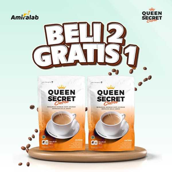 

BELI 2 GRATIS 1 Obat Lancar Haid AMIRALAB Queen Secret Coffee Minuman Kopi Herbal Solusi Membantu Kesehatan Wanita 100 Gr