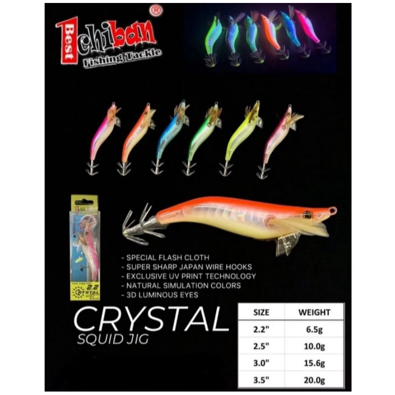 umpan ICHIBAN crystal squid jig