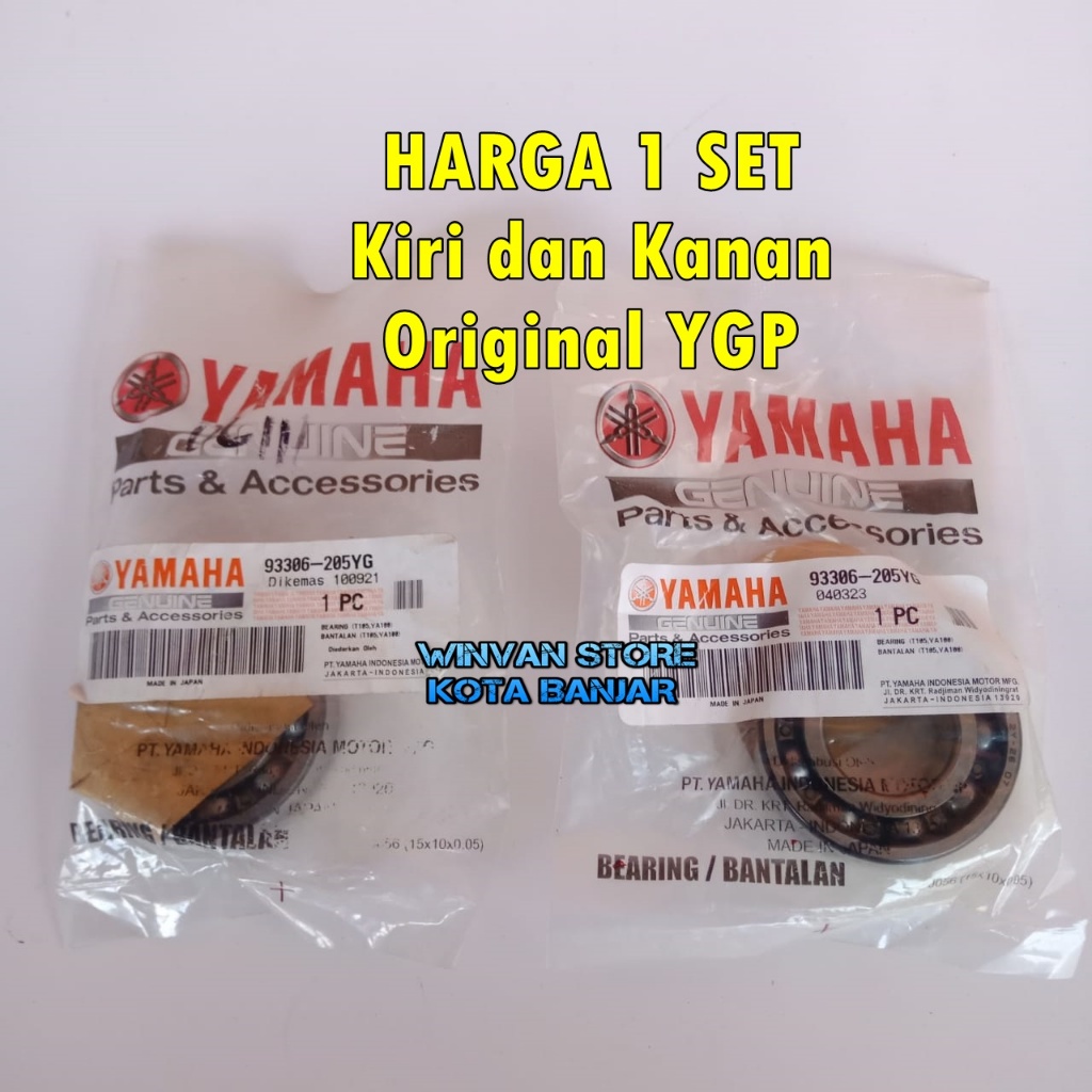 Bearing Krug as Laher Kruk As JOY V80 V75 SATRIA 6205 Original Yamaha - 1 set