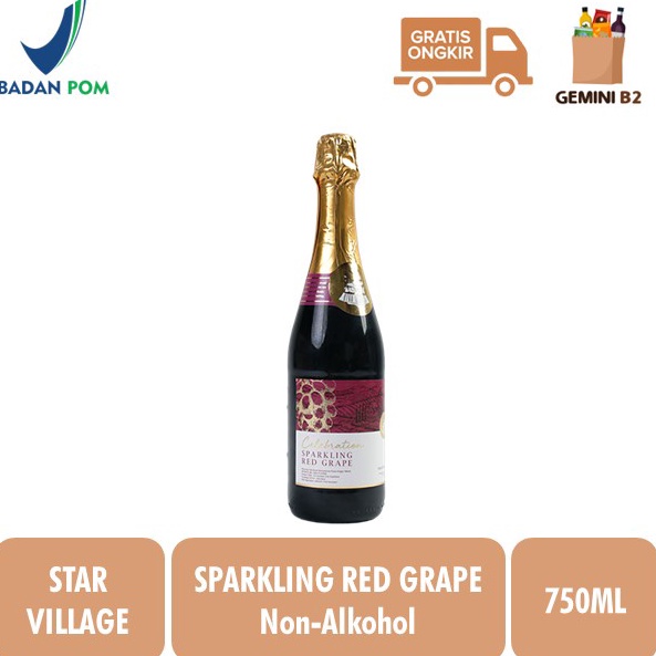 

zowe Star Village Sparkling Grape Juice 75ML Jus Anggur Soda Produk Spain RGB