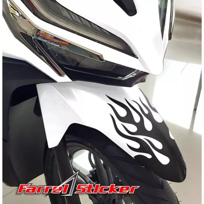 stiker cuting motor logo api keren
