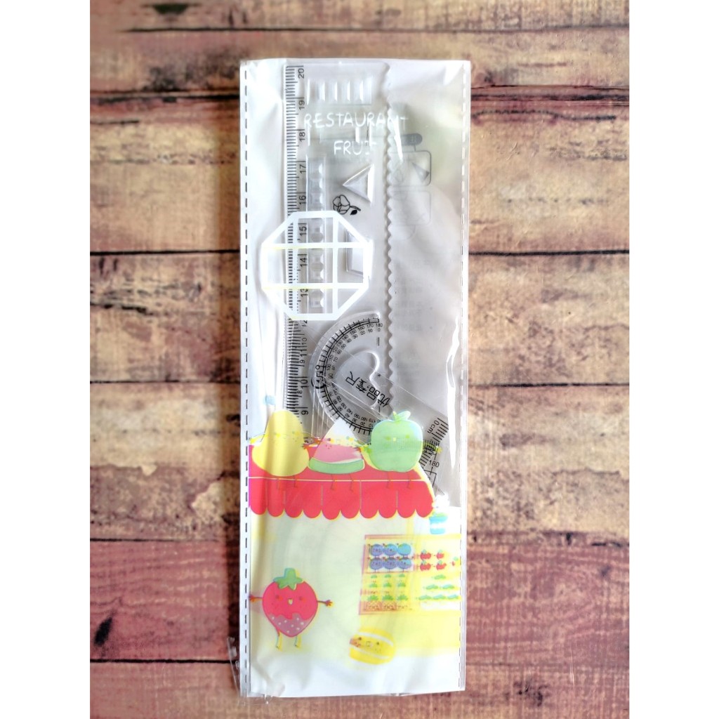 

Penggaris Transparan 4 bentuk ZX-013 - Ruler Set 4 in 1 - Penggaris busur - Penggaris Set - Penggaris Segitiga