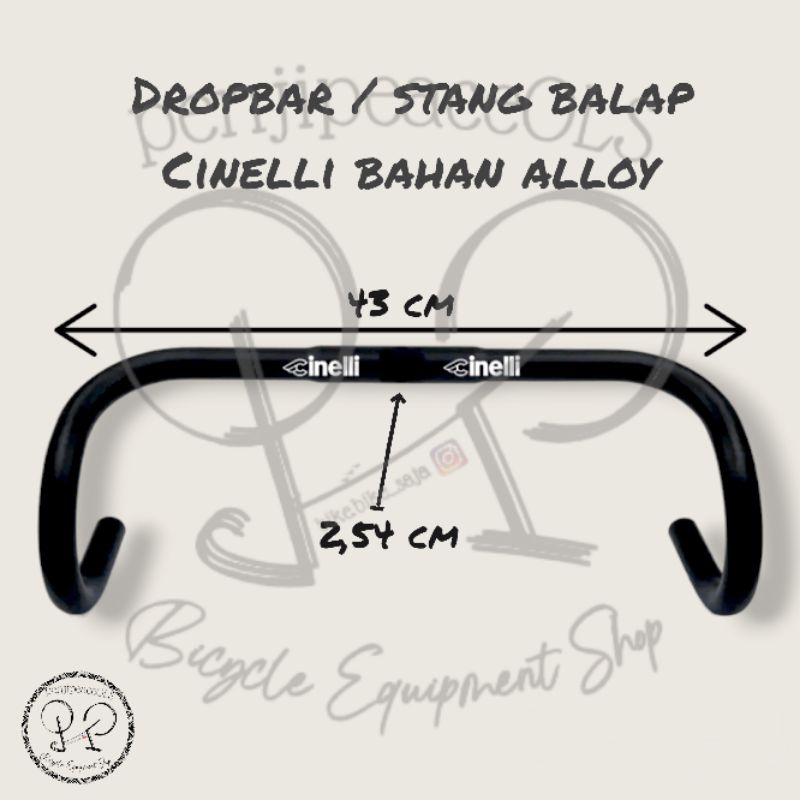 DROPBAR ALLOY stang balap drop bar sepeda balap setang stir sepeda