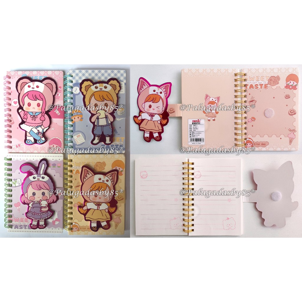 

(1 Biji) Spiral Note Book A6 80-90 Lembar 13 x 9.5 x 1 cm / Note Pad Spiral / Note book Spiral Fancy / Note book Ring / Note Book Mini Spiral / Buku Tulis Spiral Karakter / Spiral Notebook Depai A6-203-5