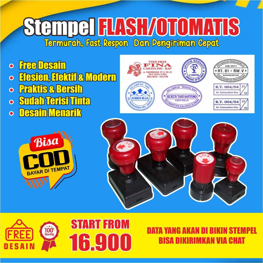 

Stempel Perusahaan, logo, nama tandatangan, lunas stample flash stemple praktis, stampel onlineshop // FREE DESAIN & BISA COD