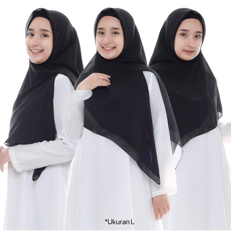 Jilbab Segi Empat zipper resleting/Hijab Segi Empat Ziper Resleting/Hijab ZIPER