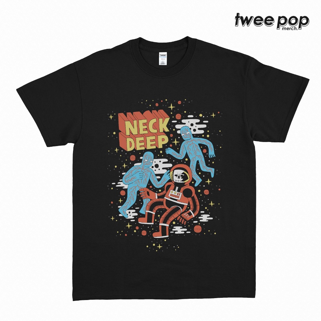 Original KAOS BAND NECK DEEP - ASTRONAUT ART Unisex Tee