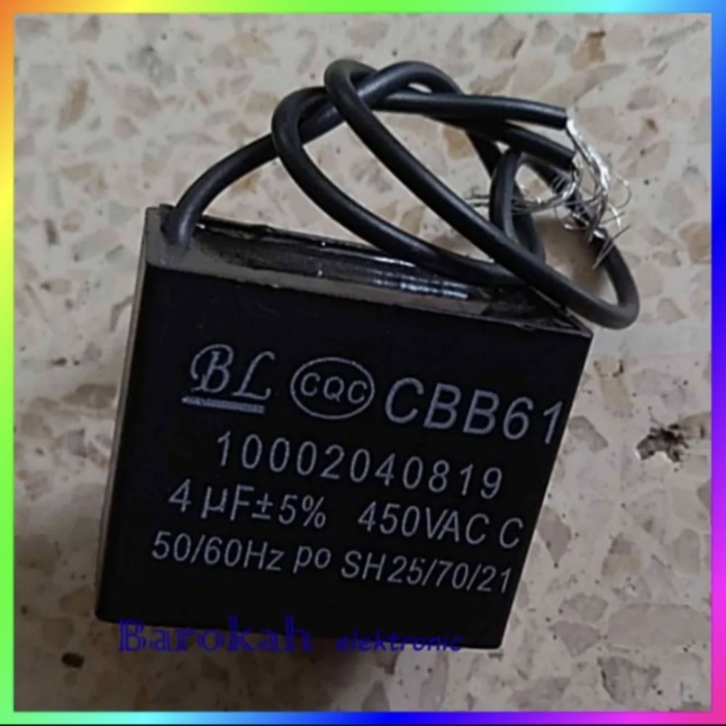 Capacitor Kipas Angin 4 uf 450 VAC Capasitor kapasitor kotak 4uf 450v