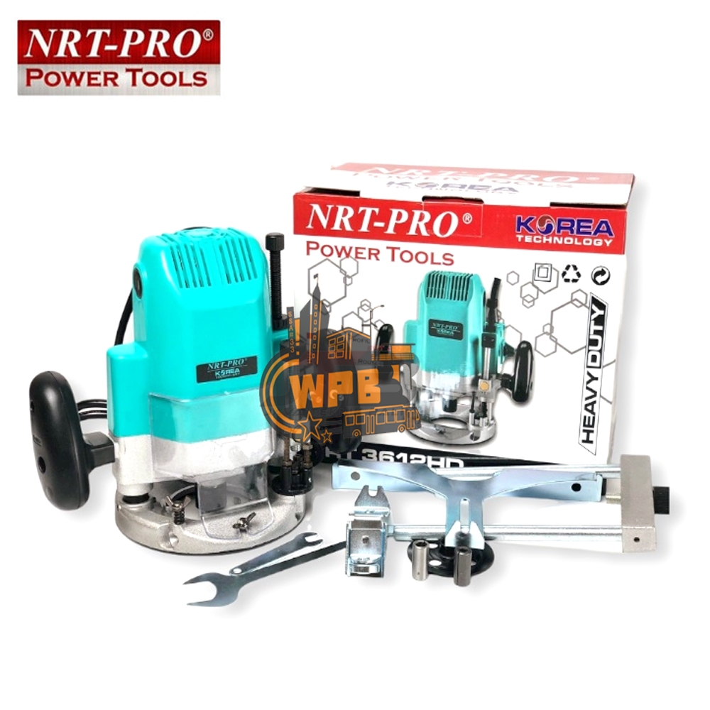NRT-PRO Electric Router 3612HD Mesin Profil Besar 12mm Wood Trimmer Propil List Kayu