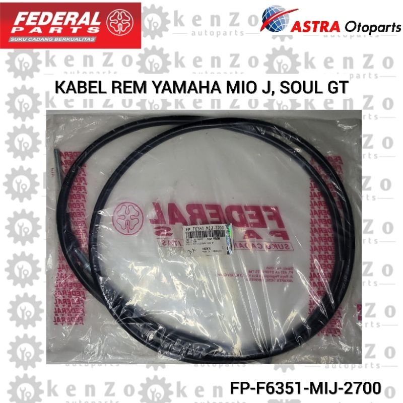 KABEL TALI REM BELAKANG FEDERAL YAMAHA MIO J SOUL GT ORI ASTRA MIJ