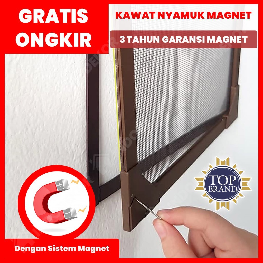 Kawat Nyamuk Magnet Kasa Nyamuk Magnet Kawat Jendela Ram Nyamuk Magnet