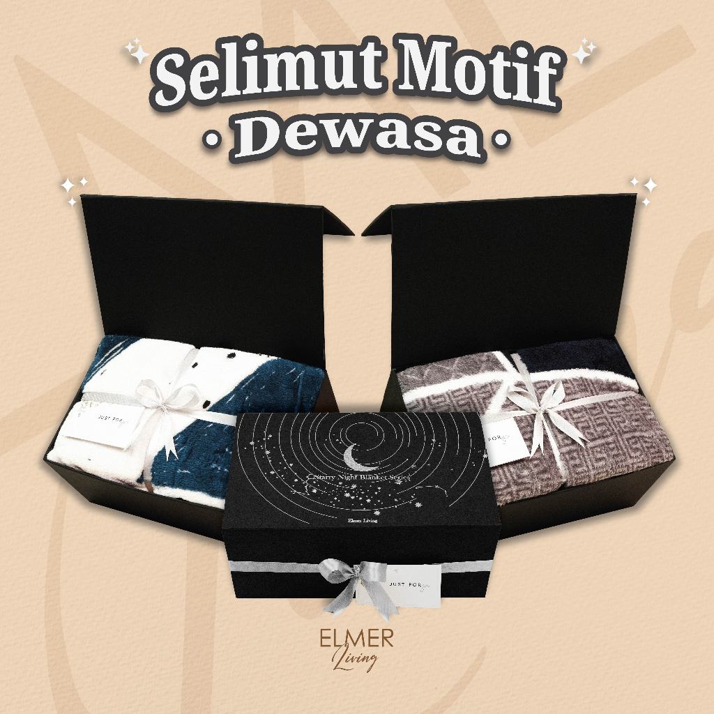 Elmer Living Kado Selimut Dewasa Elmer Living | Kado Pernikahan Elmerliving