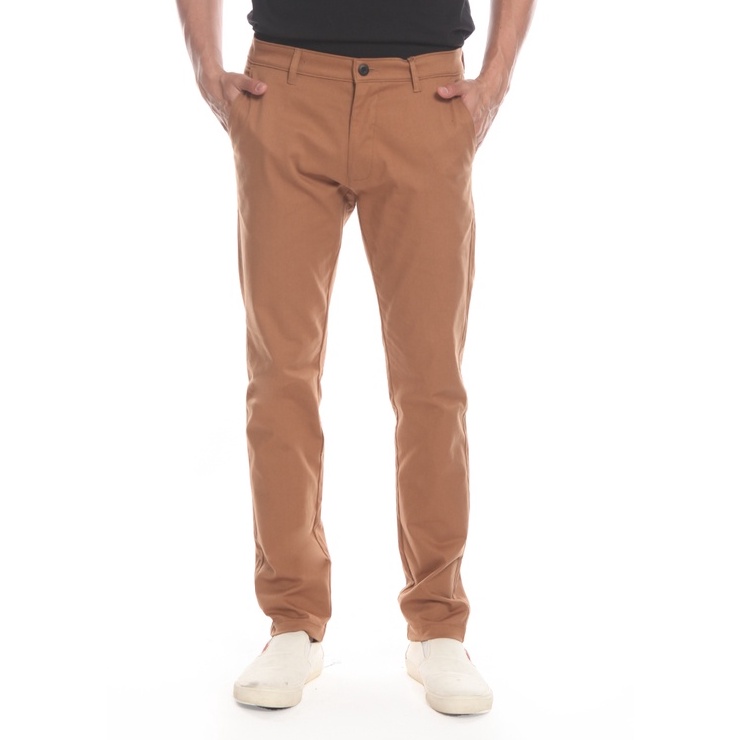 MANZONE Celana Panjang Pria Chinos slim Fit ROKU  Brown
