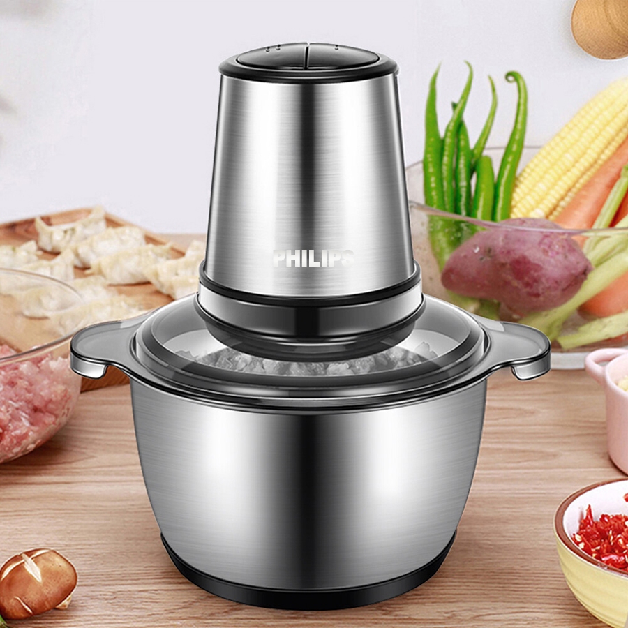 2L BLENDER PERAJANG PHILIPS PENGGILING DAGING MULTIFUNGSI PENGGILING DAGING LISTRIK CABAI BAWANG PUT