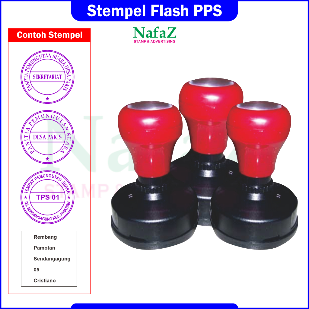 Stempel Pemilu, Stempel Kartu Suara, Stempel TPS, Stempel PPS, Stempel, stempel custom, Stempel Sekr